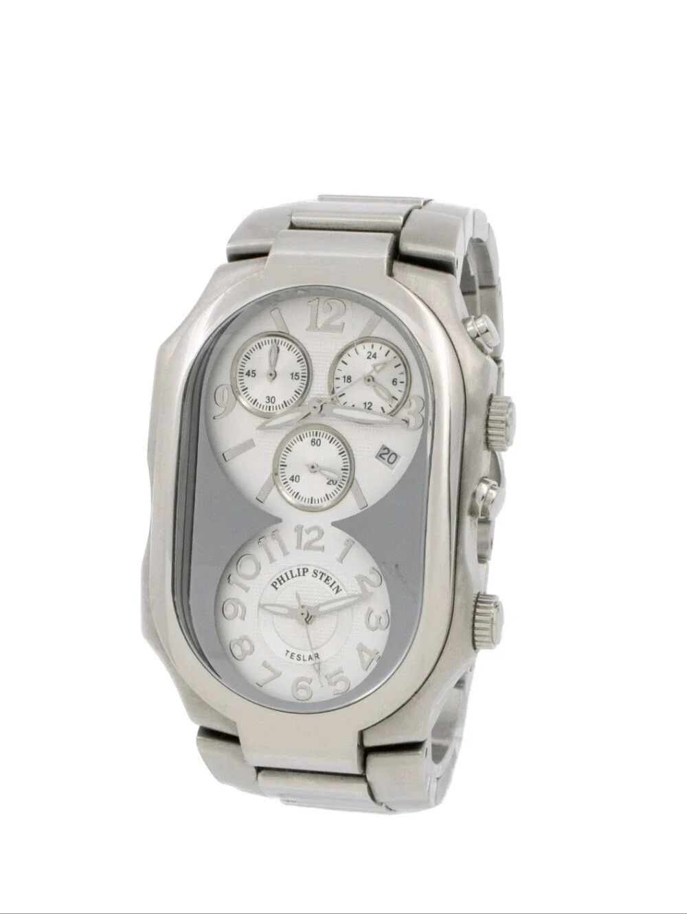 Philip Stein Signature XL Dual Time Zone Watch – Size 3 (3TF)